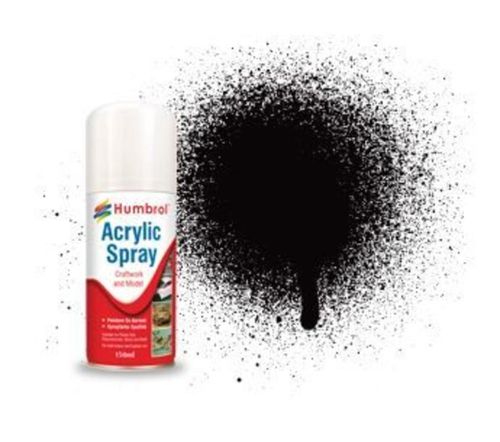 Humbrol Acryl-Spray Schwarz...