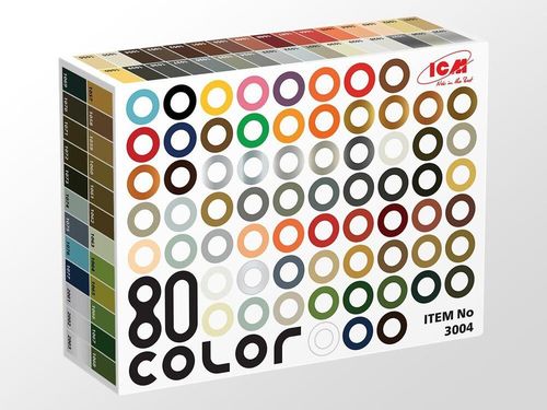 Acrylic paint set 80 pcs (77...