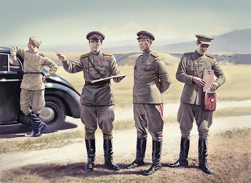 WWII Soviet Staff Personnel...