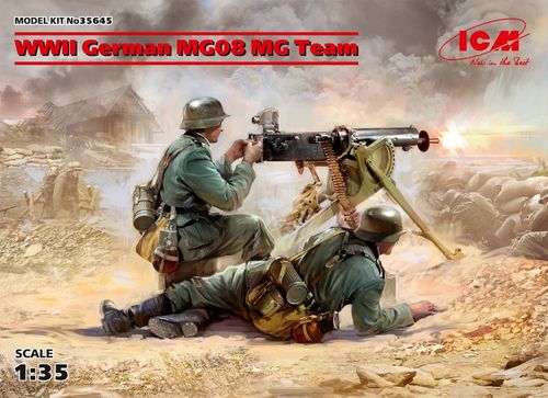 WWII German MG08 MG Team (2...