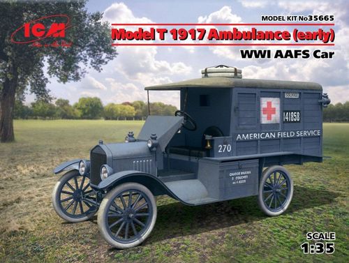 Model T 1917 Ambulance(early) WWI AAFScar
