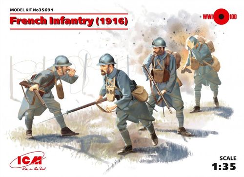 WWI französische Infanterie