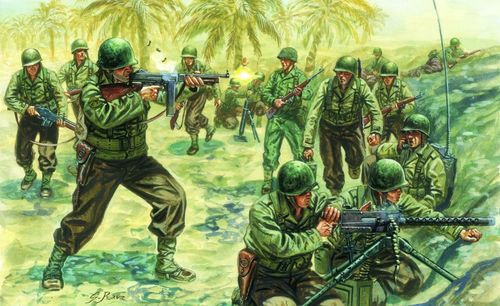 WWII Amerikanische Infanterie
