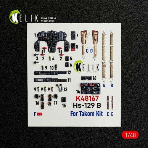 Hs-129 B - Interior 3D-Decals...