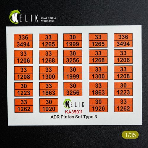 ADR Plates Set Type 2 - Decal...