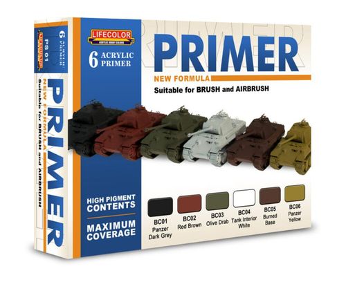 6 Coloured Acrylic Primers [6...