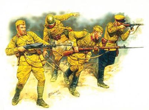 Soviet Infantry in action...