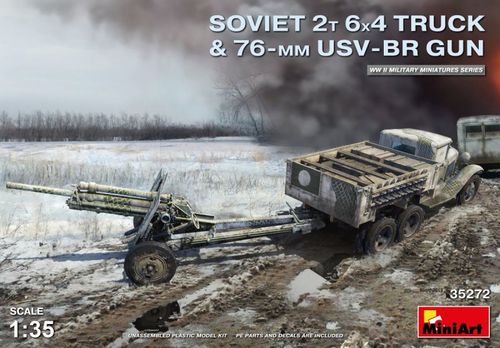 Soviet 2t 6x4 Truck w.76mm...