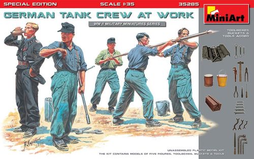 German Tank Crew at Work -...