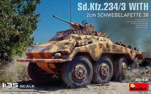 Dt. Sd.Kfz.234/3 2cm Lafette...