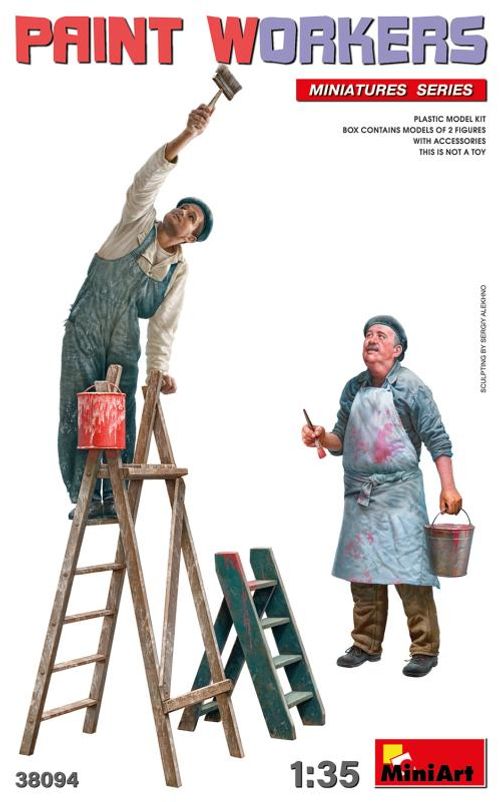 Maler mit Zubehör (2 Figuren)
