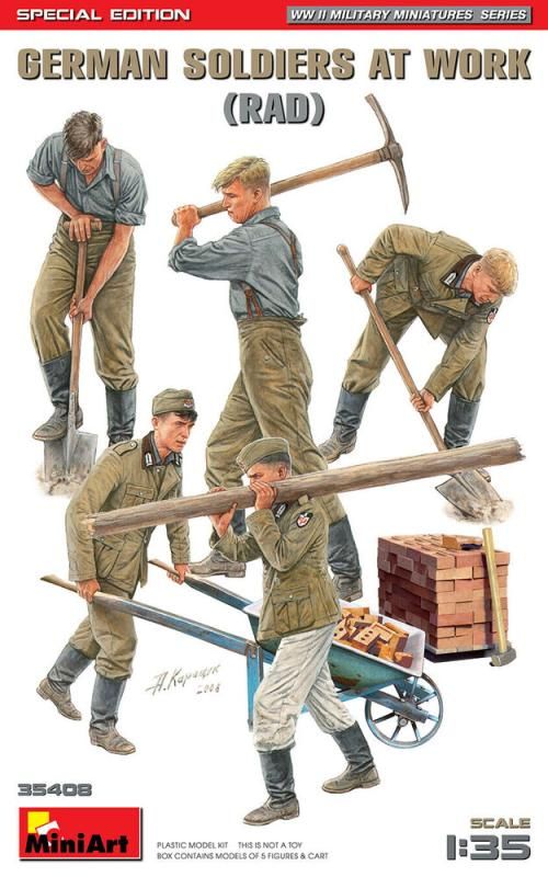 German Soldiers at Work (RAD)...