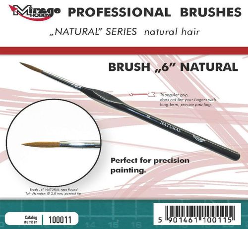 Pinsel - Natural - Size 6