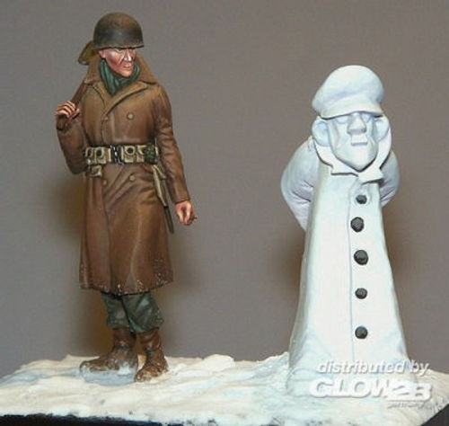 Soldat mit Schneemann