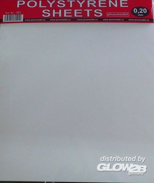 Polystyrene sheets 0,2mm...
