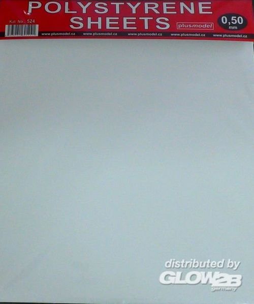 Polystyrene sheets 0,50mm...