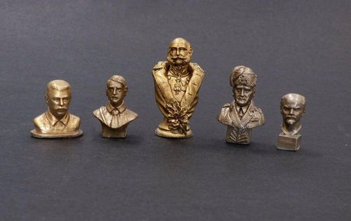 Busts of politicians and...
