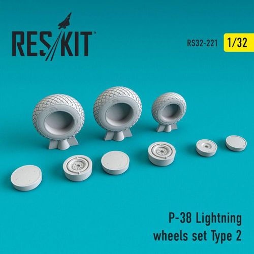 P-38 Lightning - Wheels set...