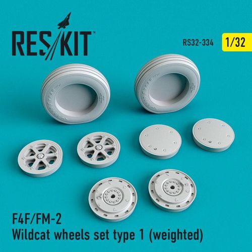 F4F/FM-2 Wildcat - Wheels set...