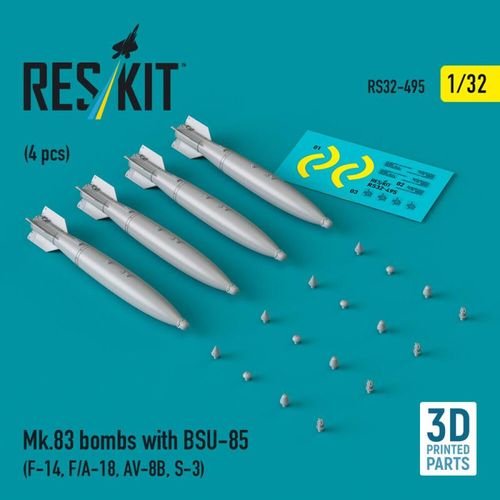Mk.83 bombs with BSU-85 (4...