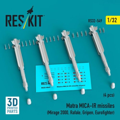 Matra MICA-IR missiles (4...