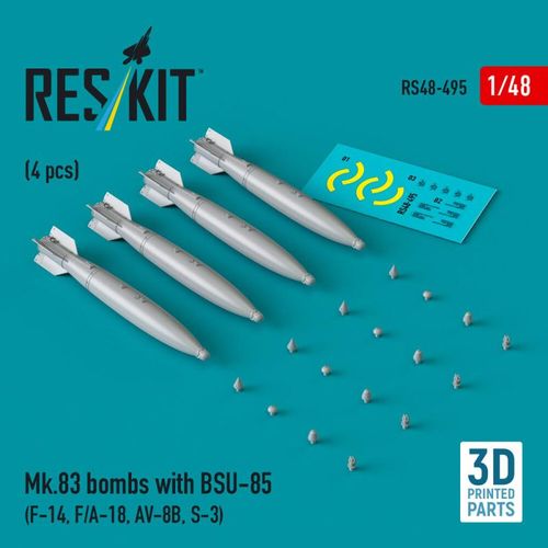 Mk.83 bombs with BSU-85 (4...