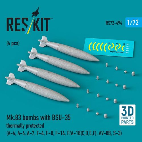 Mk.83 bombs with BSU-35...
