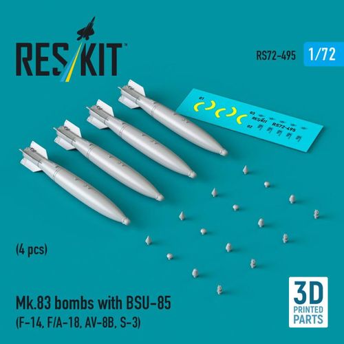 Mk.83 bombs with BSU-85 (4...