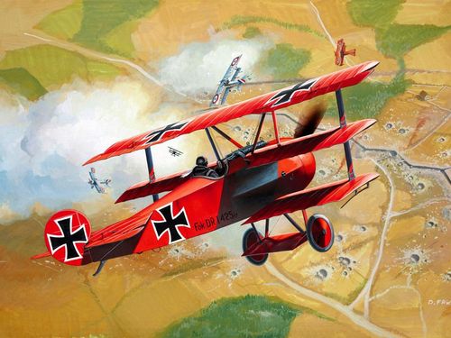 Model Set Fokker DR.1 Triplane