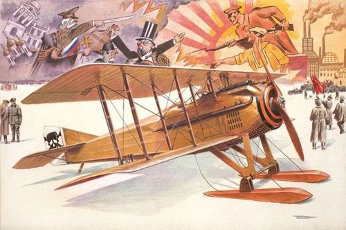 Spad VII c.1 with Russian...