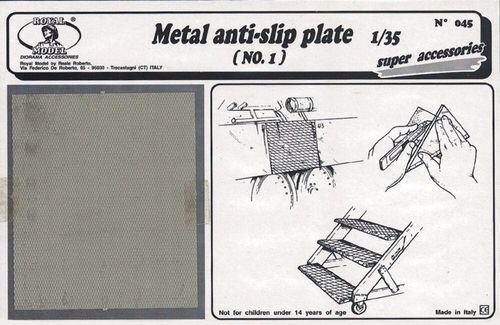 Metal anti-slip plate n.1