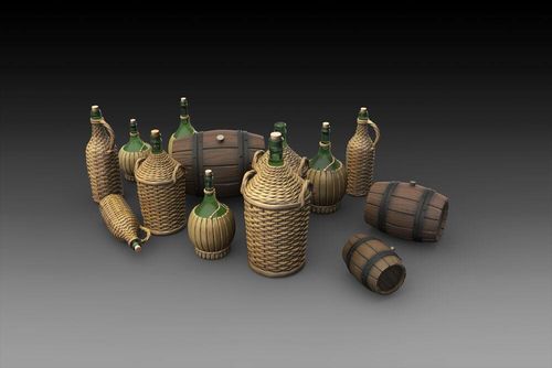 Wicker Bottles Demijohn Glass...