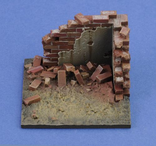 Base with ruined wall...