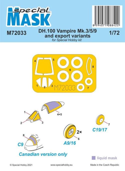 DH.100 Vampire Mk.3/5/9 and...