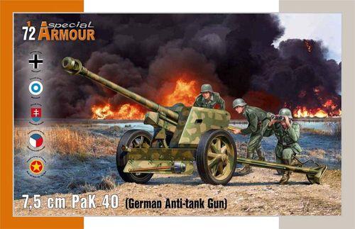7,5 cm PaK 40 German...