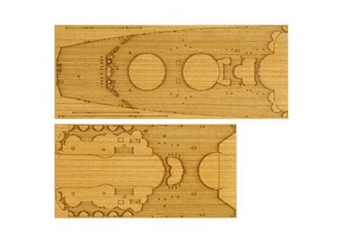 WWII Yamato Holz-Deck Dekor