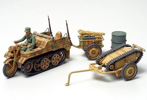 WWII Dt. Kettenkrad m.Goliath