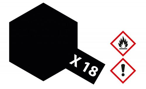 X-18 Schwarz - seidenmatt...