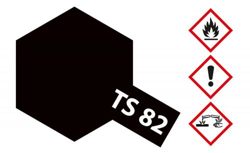 TS-82 Gummi-Schwarz - matt -...
