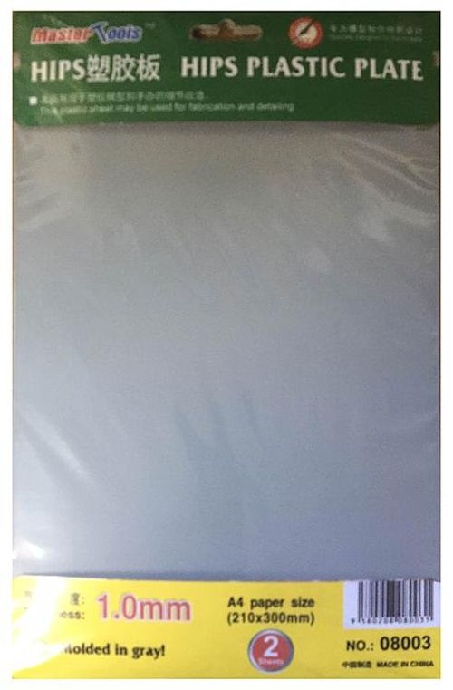 HIPS 1,0mm Plastikplatten...