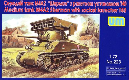 Tank M4A2 with T40 rocket...
