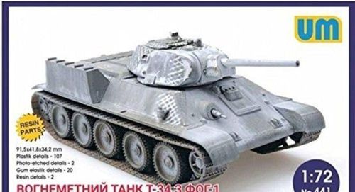 T-34 flame-throwing tank with...