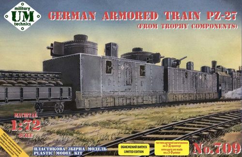 German armored train PZ-27...