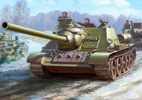 SU-100 Soviet tank destroyer...