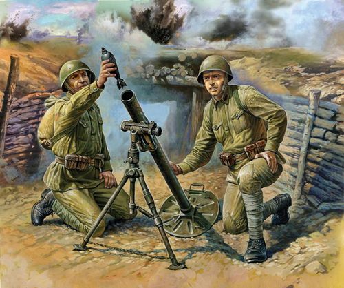 WWII Russischer 82-mm Mörser...
