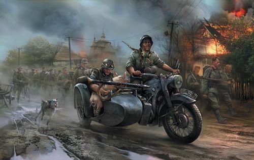 WWII Deutsches Motorrad R-12