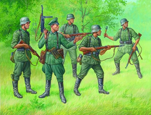 Deut. reguläre Infanterie...