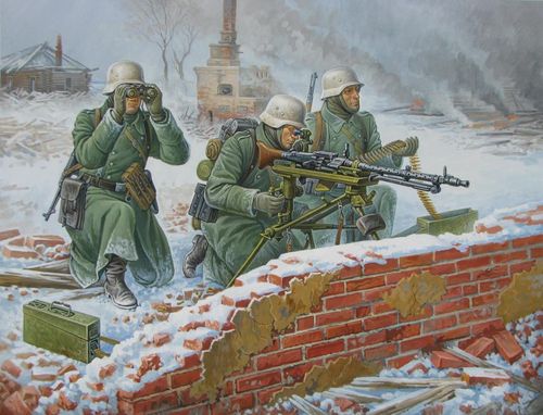 Deut.Maschinengewehr, Crew...