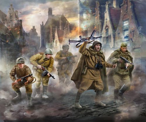 Soviet machine gun squad WWII