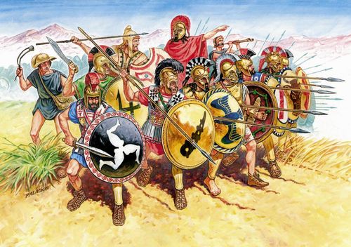 Griechische Infanterie V-IV...